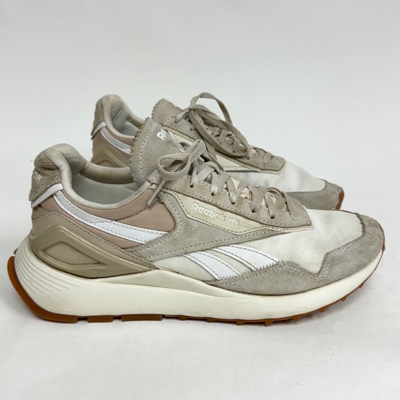 Reebok Classic Leather Legacy AZ Shoes Lifestyle Sneakers Chalk Alabaster Wm 7.5 - Picture 2 of 11